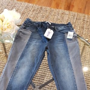 Jeans blue and black on color